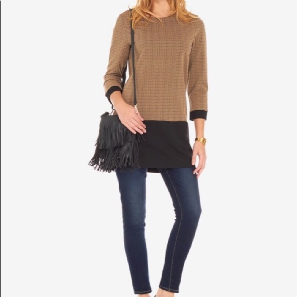 Le Tote Noir Color Block Tunic